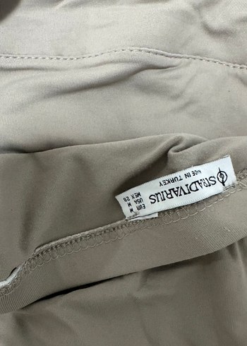 Stradivarius bej Straplez Bluz - Görsel 3