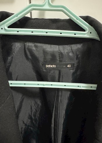 Düğmeli Siyah Kadın Blazer Ceket - Görsel 3