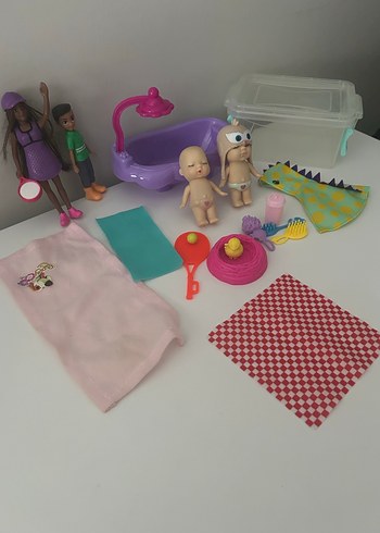 Çocuk Oyun Seti Bebek ve Aksesuarlar - Görsel 4