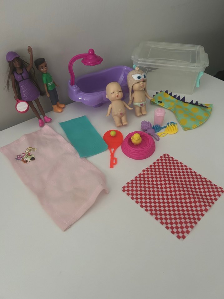 Çocuk Oyun Seti Bebek ve Aksesuarlar - Görsel 4
