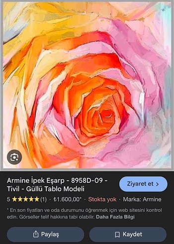 Armine ARMİNE %100 İPEK EŞARP