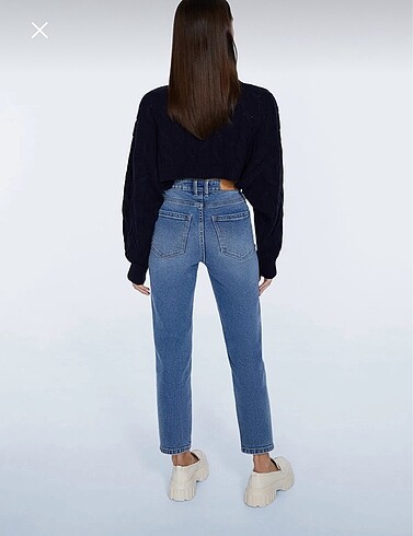40 Beden slim fit mom jean