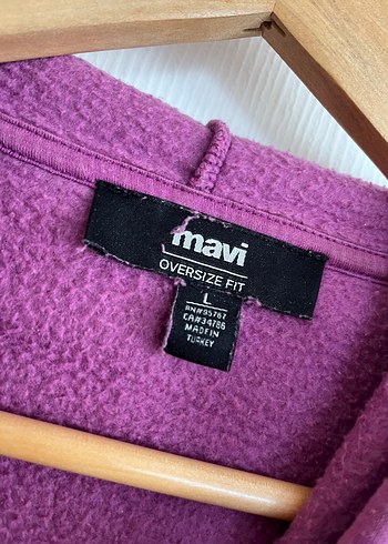 l Beden Mor Kapüşonlu Kadın Sweatshirt