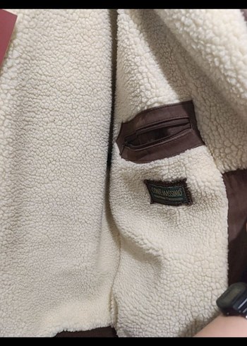 Kahverengi Kürklü Vintage Aztek Mont - Görsel 5