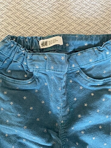 H&M Kız çocuk kadife yıldız işlemeli pantolon
