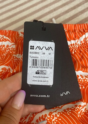 Turuncu Batik Desenli Mini Erkek çocuk Deniz Şortu - Görsel 5