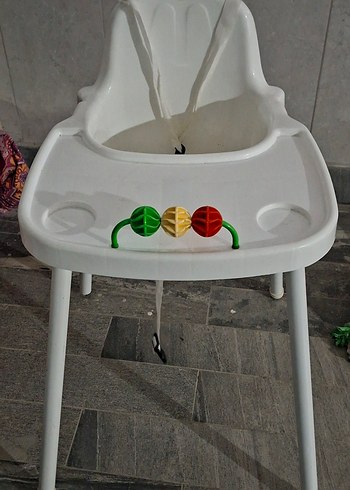 Beyaz Çocuk Mama Sandalyesi