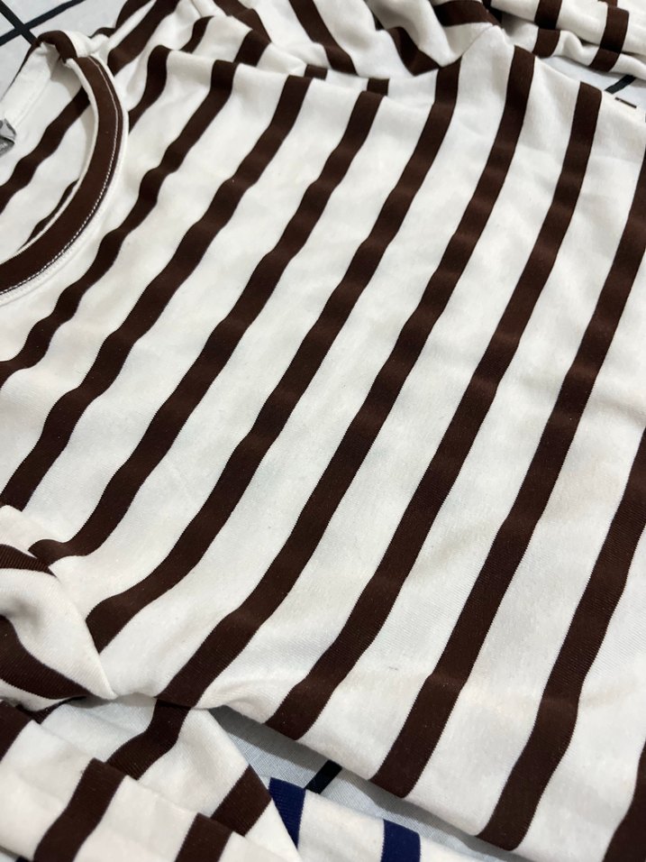 3 lü kadın crop Saks mavisi, lacivert , acı kahve - Görsel 2