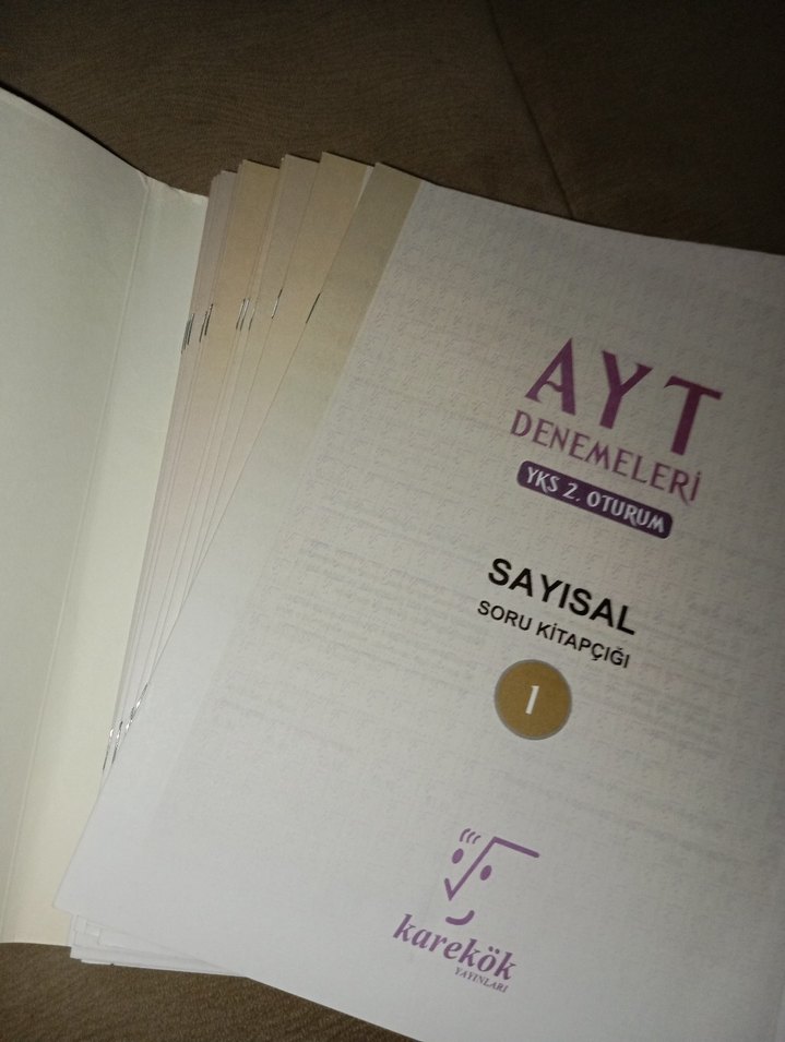 Sayısal AYT Denemeleri 12'li Kitapçık karekök yayınları - Görsel 2