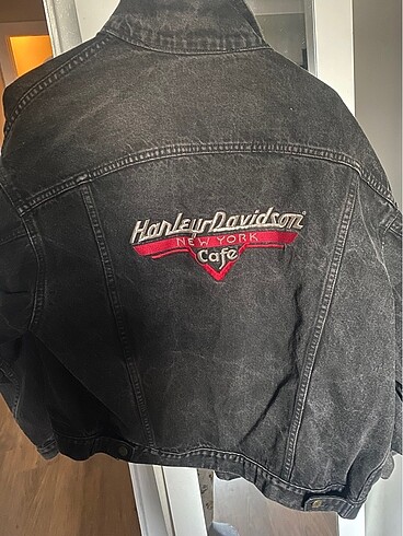 m Beden Lisanslı orjinal Harley Davidson Kot Ceket