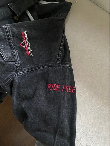 m Beden siyah Renk Lisanslı orjinal Harley Davidson Kot Ceket