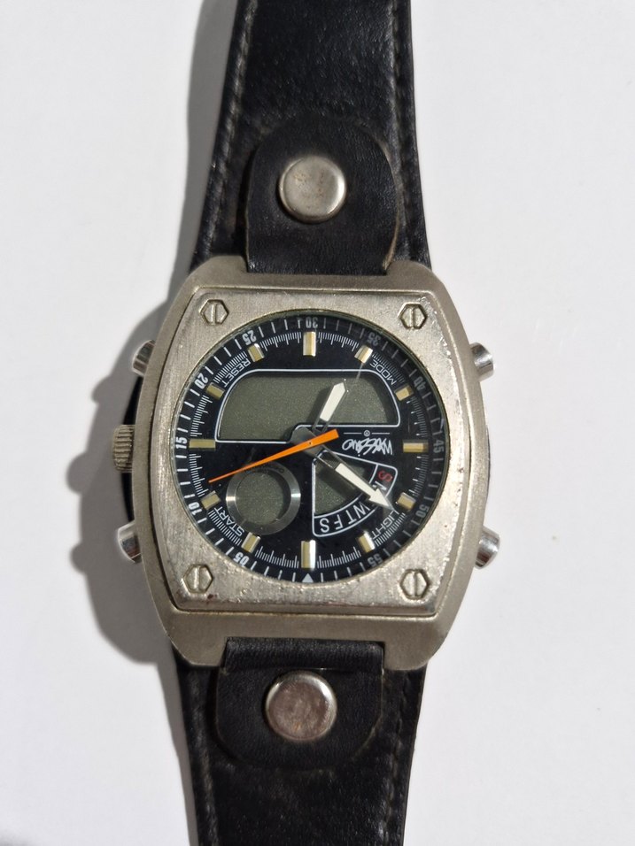 Erkek Siyah Grunge Punk saat - Görsel 2