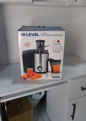 Sıfır Kutusunda HI-LEVEL 600W 2 Hızlı Katı Meyve Sıkacağı - Görsel 2