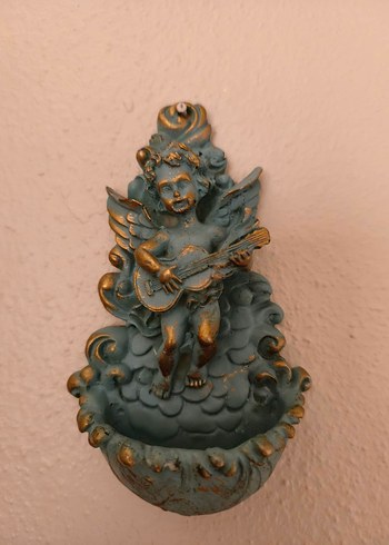 Altın Renkli Melek Figürlü Anahtarlık Tutucu - Görsel 2