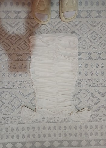 mezuniyet düğün elbisesi beyaz kısa - Görsel 2