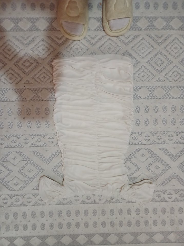 mezuniyet düğün elbisesi beyaz kısa - Görsel 2