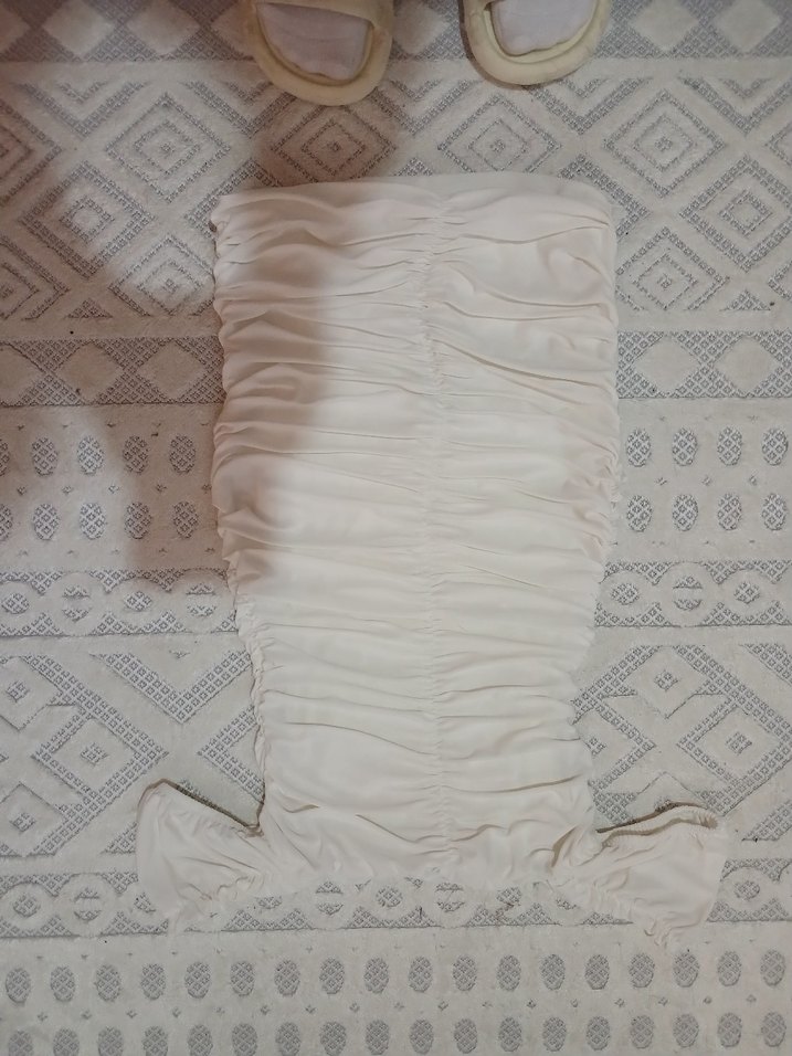 mezuniyet düğün elbisesi beyaz kısa - Görsel 4