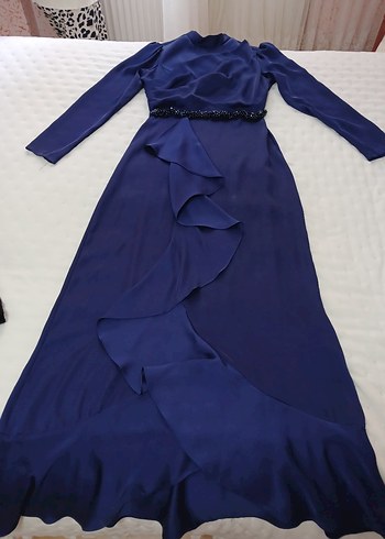 düğün mezuniyet uzun saten abiye - Görsel 4