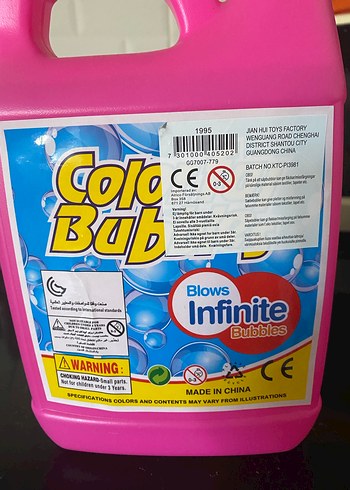 Renkli Baloncuk Sıvısı 2L - 3+ Yaş - Görsel 2