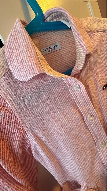 U.S Polo Assn. US polo kırmızı pembe 6 yaş elbise
