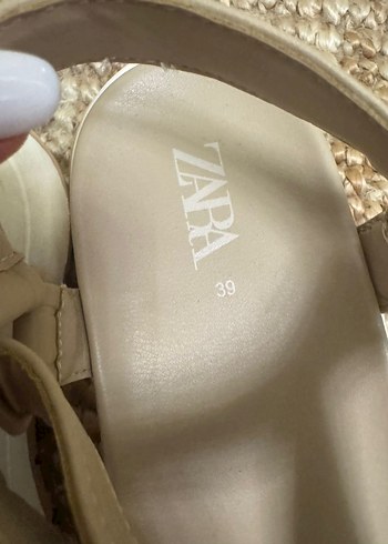 Zara Zara bej renk platform sandalet 39 no