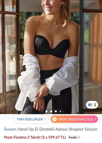SUWEN STRAPLEZ SÜTYEN - Görsel 4