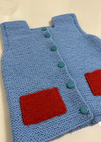 El Örgüsü Çocuk Yeleği - Görsel 2