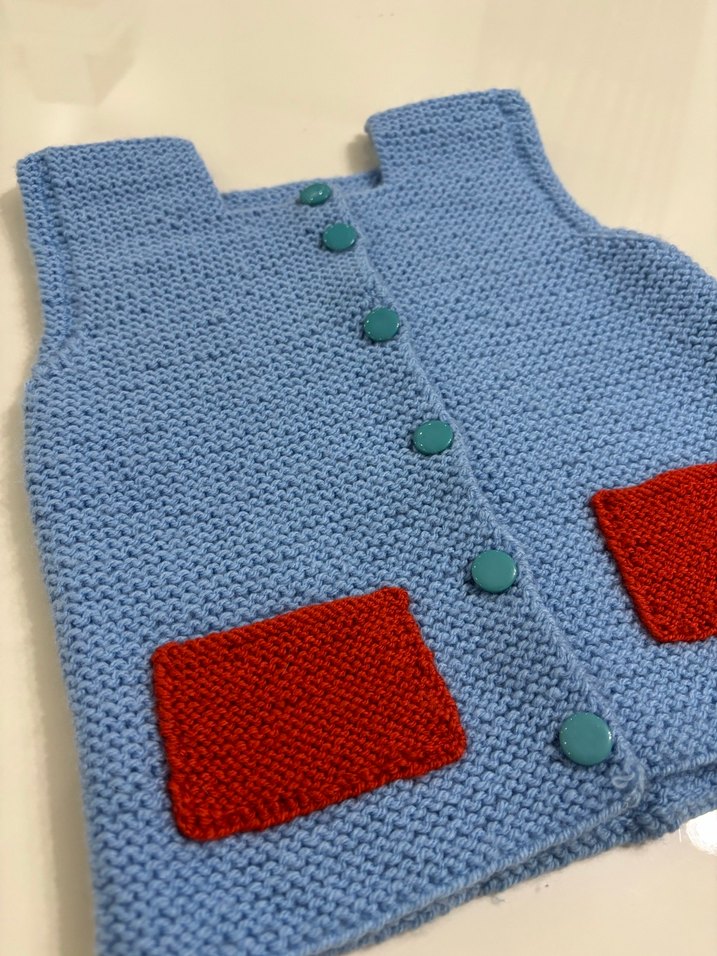 El Örgüsü Çocuk Yeleği - Görsel 2