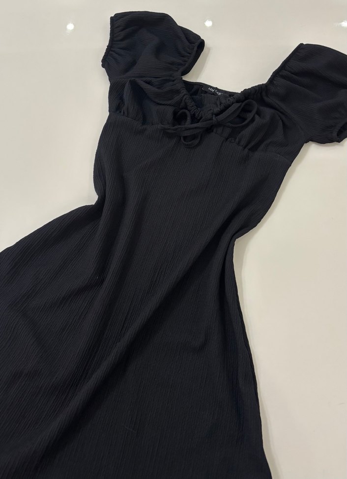 Siyah Gothic Kadın Elbise - Görsel 4