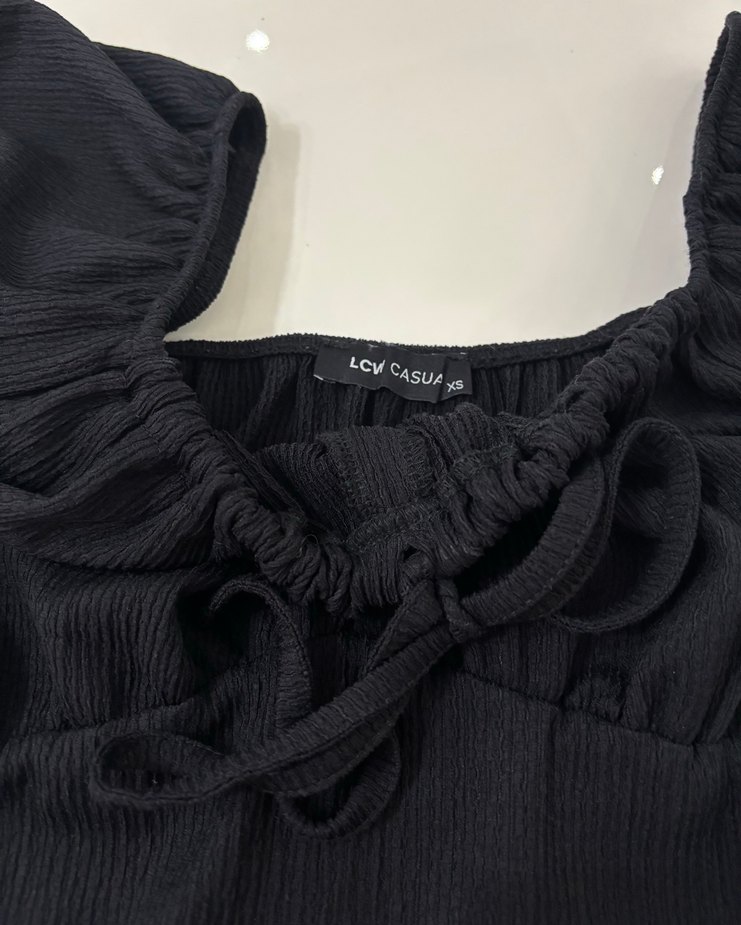 Siyah Gothic Kadın Elbise - Görsel 3