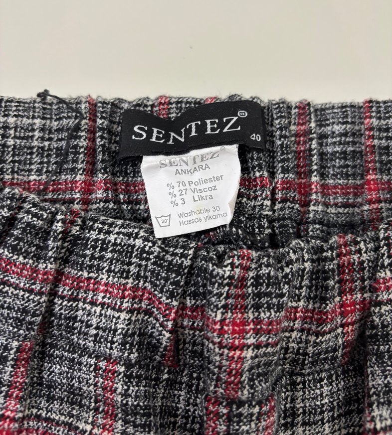 Ekoseli Pantolon - Görsel 4