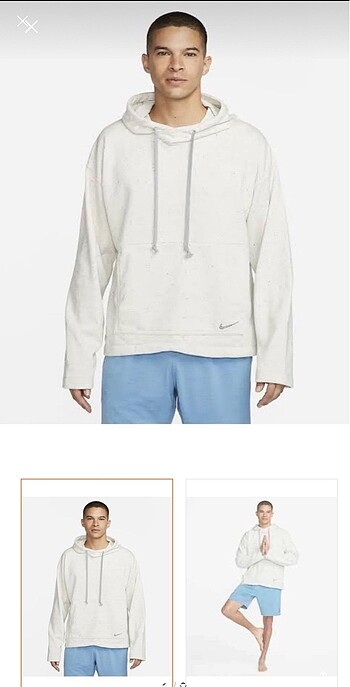Nike Yoga Mens Flecee Top Dark