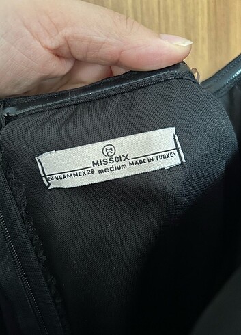 Siyah şifon mini abiye - Görsel 6