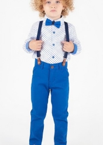 Desenli Papyonlu Erkek Takım - Görsel 2