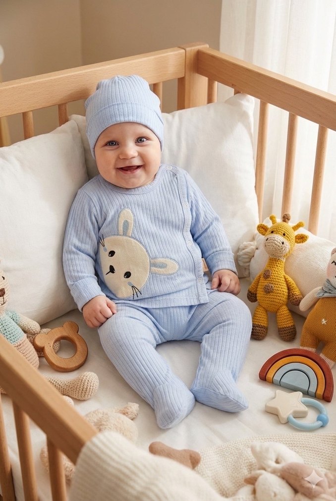 Ayıcık Desenli Pijama Takımı - Görsel 2