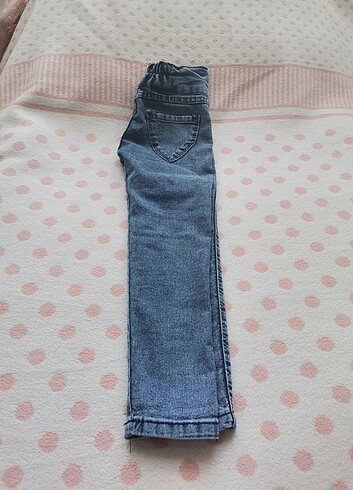 5 Yaş Beden Kalp Kız Çocuk Kot Pantolon