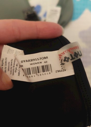 42 Beden Kadın yeşil ve Siyah Bikini Üstleri