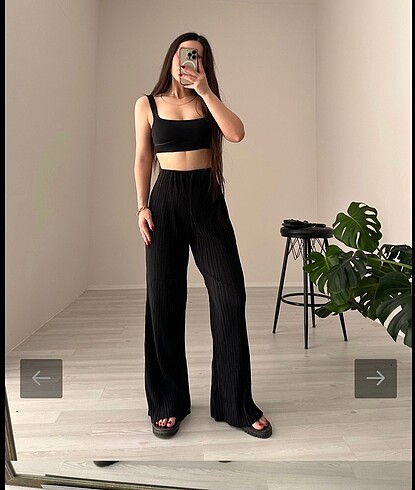 Zara pilili pantolon