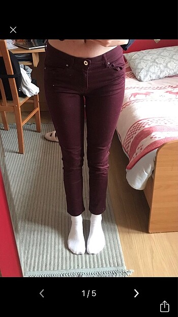 H&m Bordo Pantolon