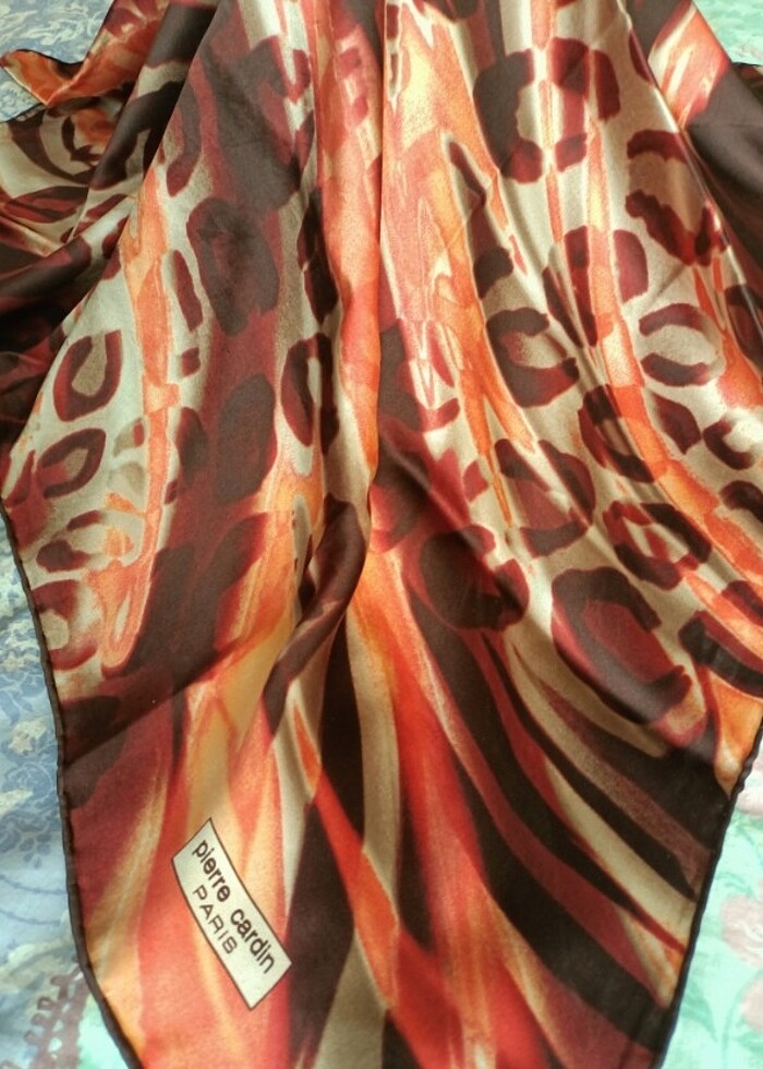 PİERRE CARDİN TİVİL İPEK EŞARP  - Görsel 2