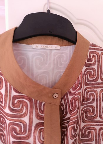 Armine Düğmeli Uzun Bohem Tunik - Görsel 2