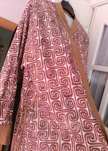 Armine Düğmeli Uzun Bohem Tunik - Görsel 4