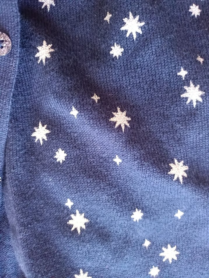 Kız Çocuk Lacivert Uzun Kollu Triko Hırka - Görsel 5