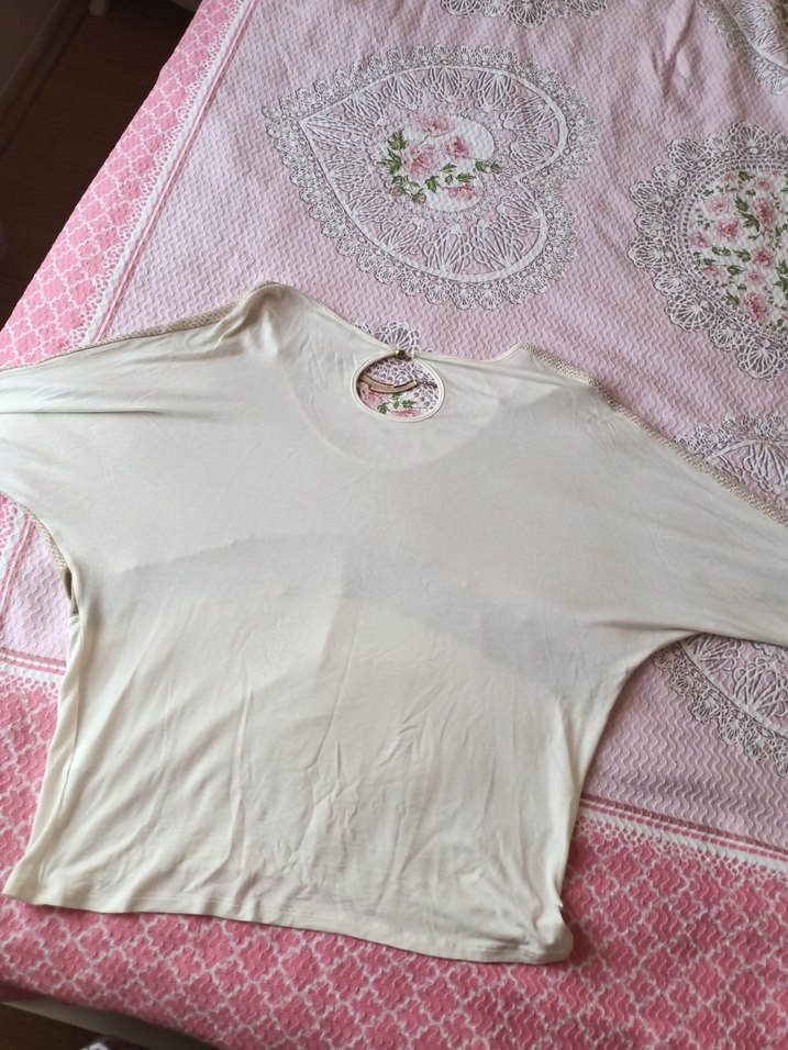 Bej yazlık Kadın bluz - Görsel 3