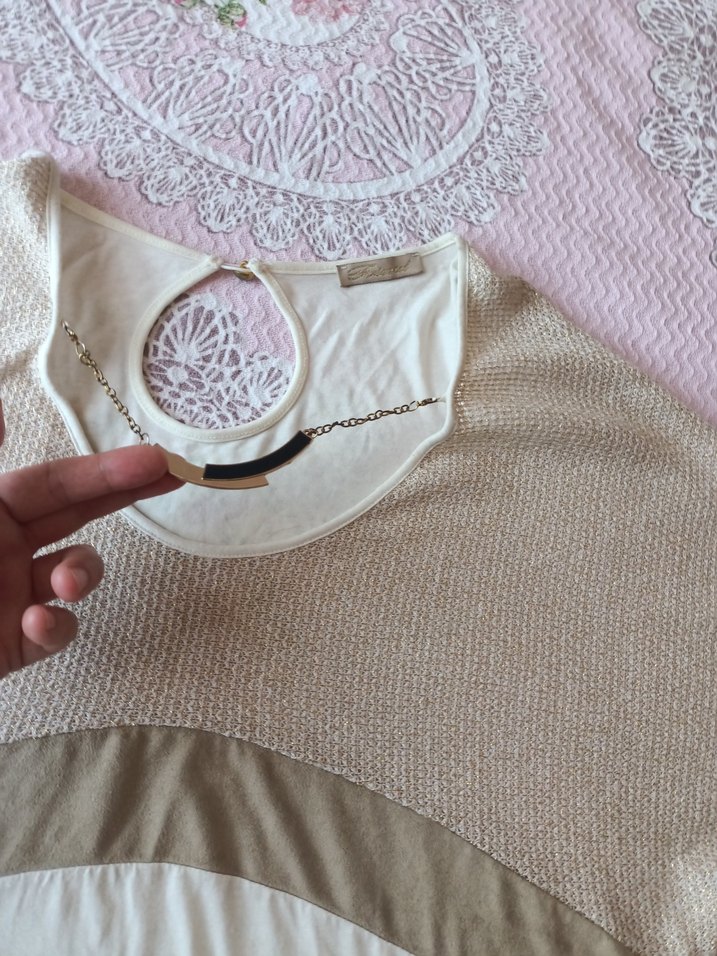 Bej yazlık Kadın bluz - Görsel 2