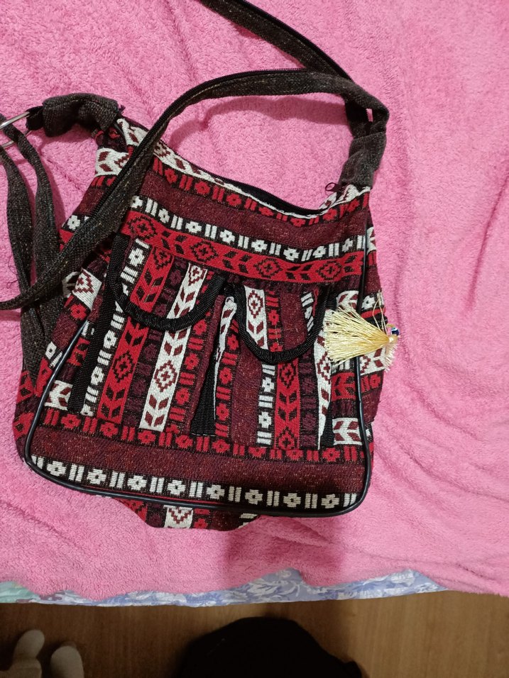 Bohem Çok Renkli Kadın Omuz Çantası - Görsel 3