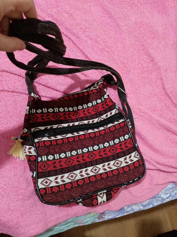 Bohem Çok Renkli Kadın Omuz Çantası - Görsel 5