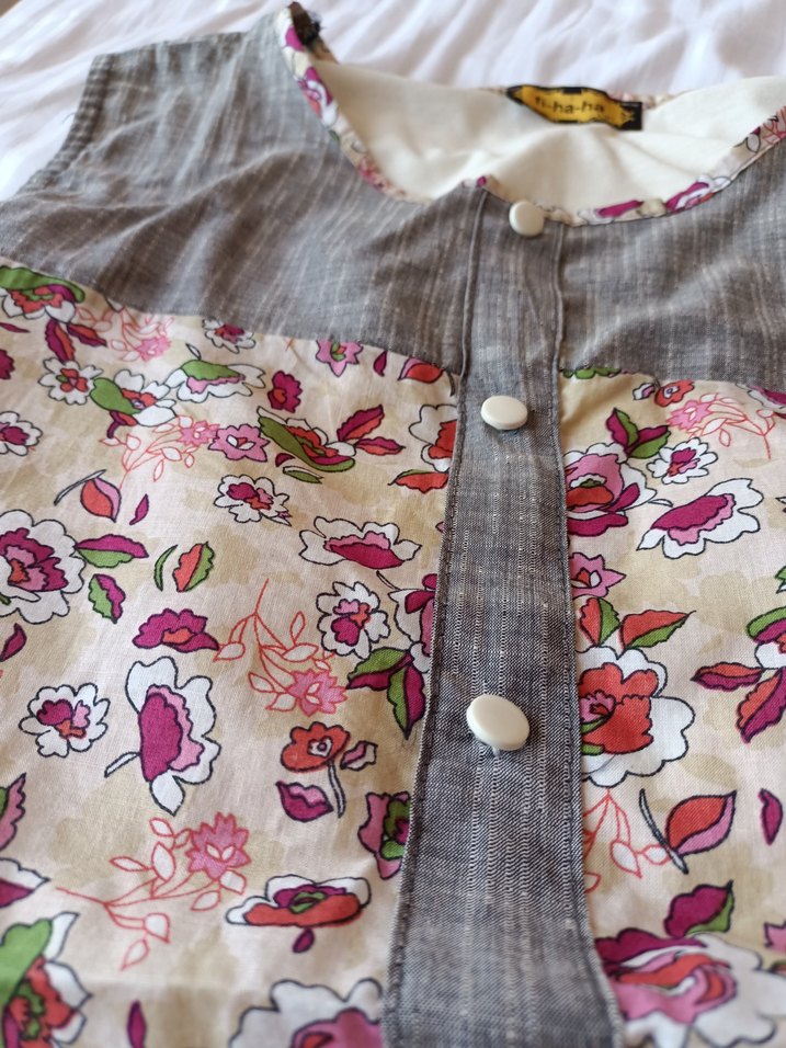 Düğmeli Bohem  Bluz - Görsel 2