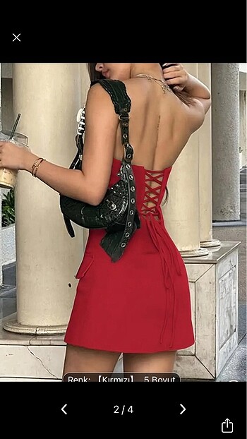Sheinside Kırmızı elbise
