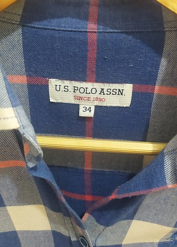 Düğmeli Uzun Kollu Mavi Kareli Gömlek - Görsel 3